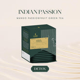 Luxmi Estates Indian Passion Green Tea - 30gm, 1.05 Ounce, 15 Tea Bags | USDA Certified Organic Darjeeling Green Tea - Mango Passion Fruit Green Tea | Made With Lemongrass, Ginger, Lemon Peel